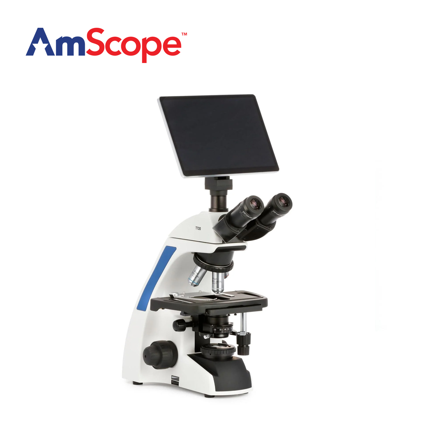 Amscope Microscope Compound 40X-1000X - Тринокулярный компаундный микроскоп AmScope серии T720