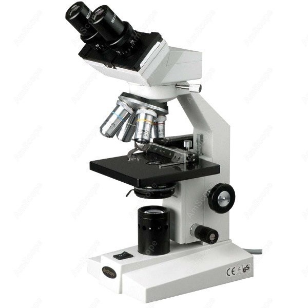 Amscope Microscope Compound 40X-1000X - Биологический бинокулярный микроскоп AmScope серии B100