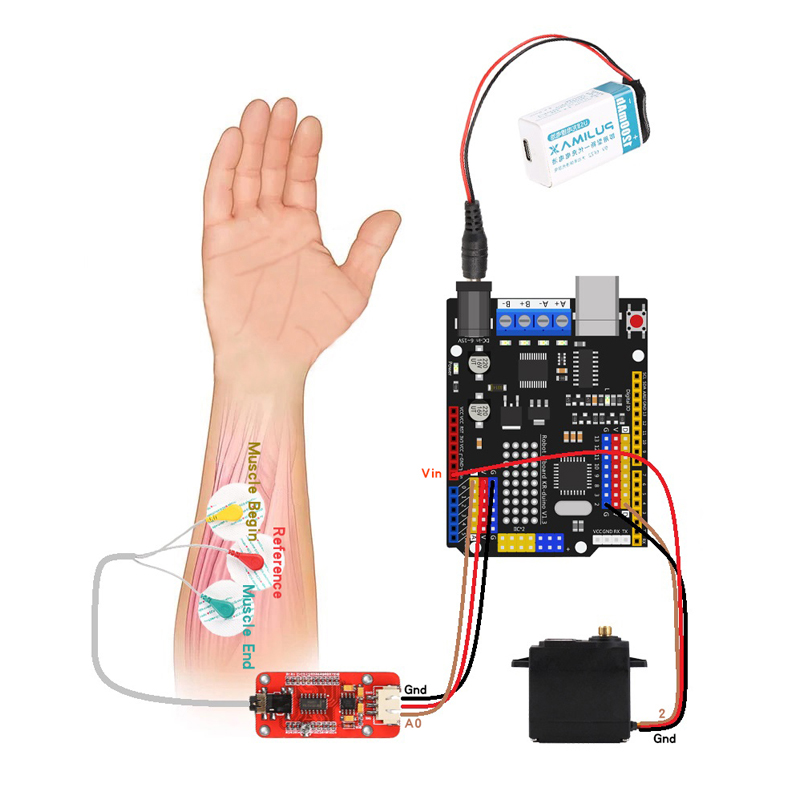 Датчик EMG, роботизированная р – обзор и цена Science Project