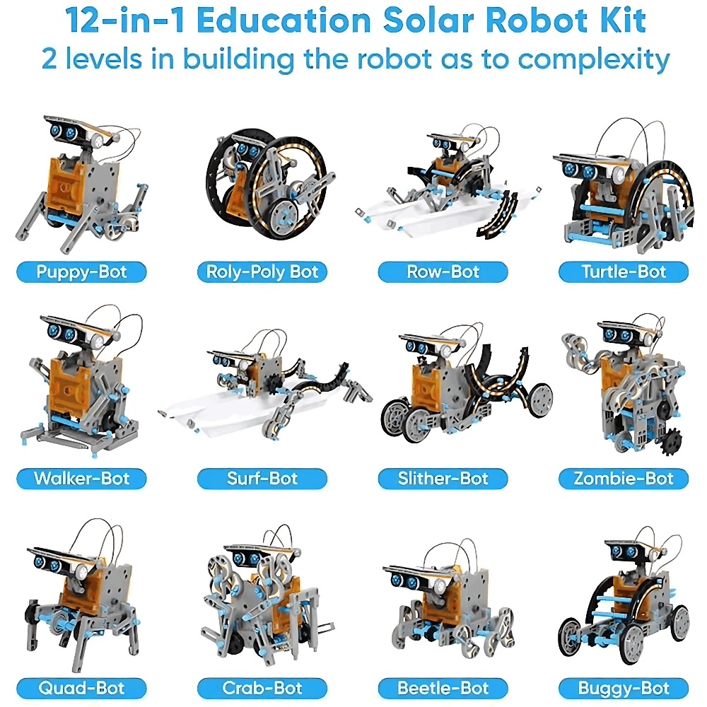 Солнечный робот-конструктор 12 – обзор и цена Science Robotics