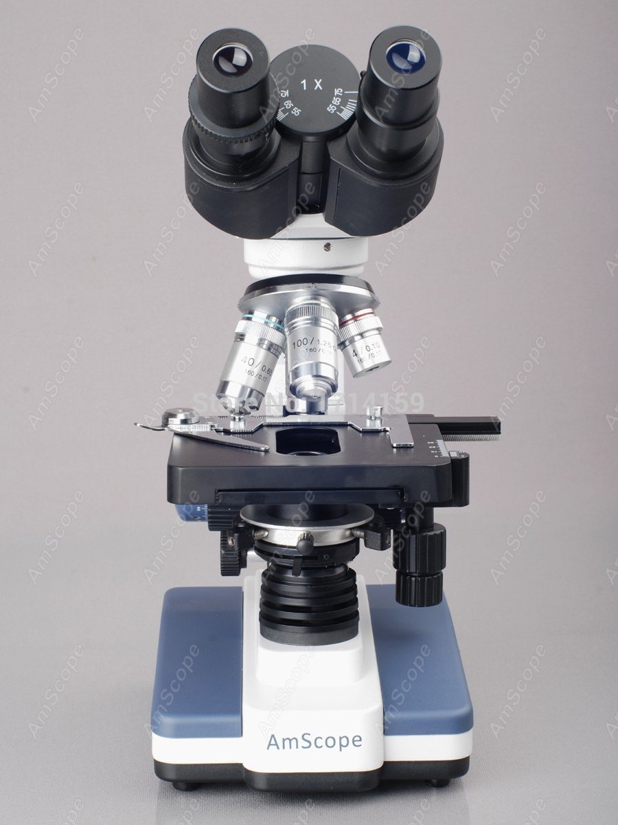 Бинокулярный комбинированный м – обзор и цена Amscope Microscope Compound 40X-1000X