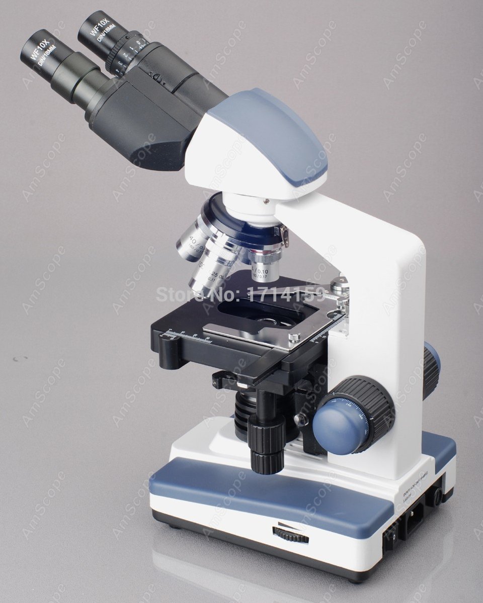 Бинокулярный комбинированный м – обзор и цена Amscope Microscope Compound 40X-1000X